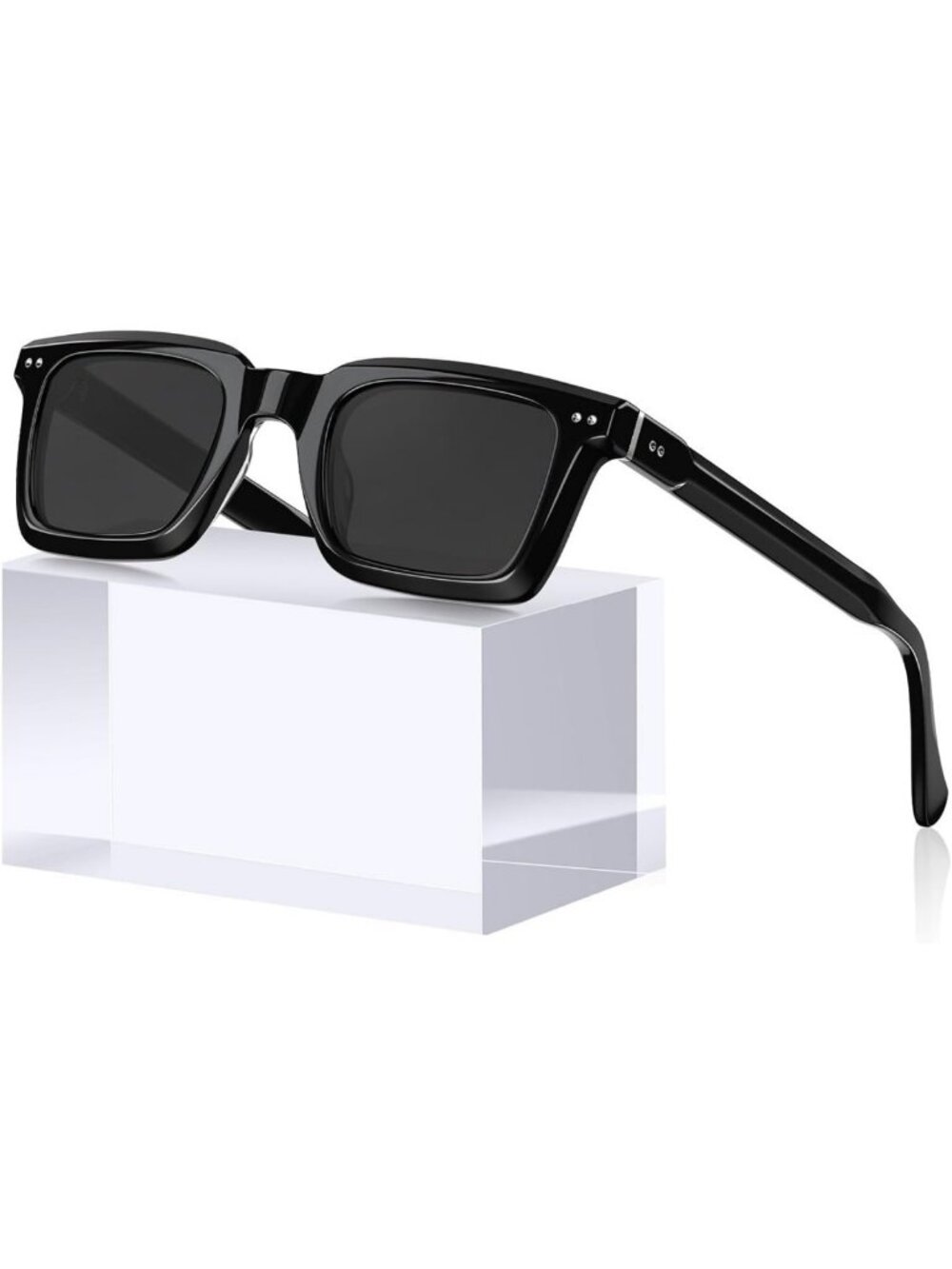 Stylish Rectangle Polarized Sunglasses for Men - UV Protection, Trendy Design